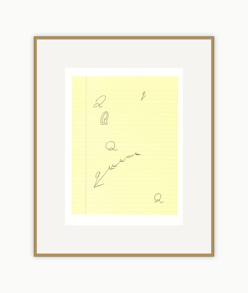 'Q' (ii) from 'Hockney's Alphabet', image 1