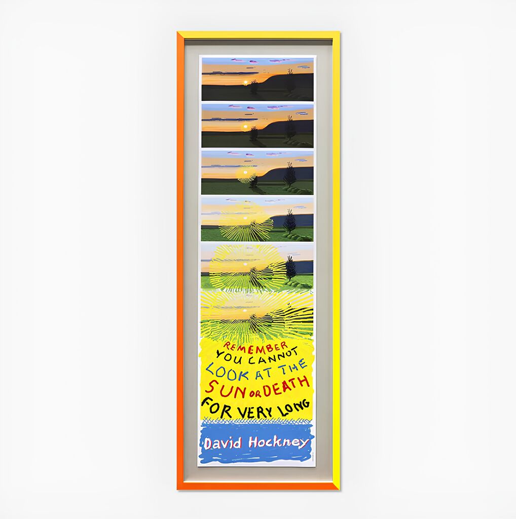 David Hockney, Remember That You Cannot Look At The Sun Or Death For Very Long, 2021