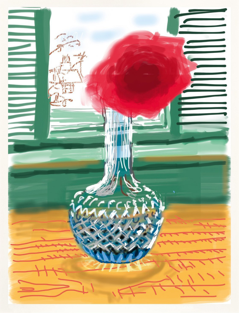 David Hockney, iPhone drawing 'No. 281', 23rd July 2010, 2019