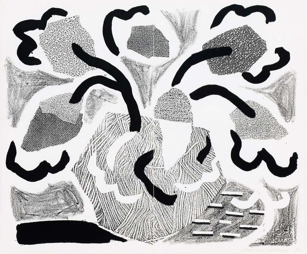 David Hockney, Grey Blooms, May 1986, 1986