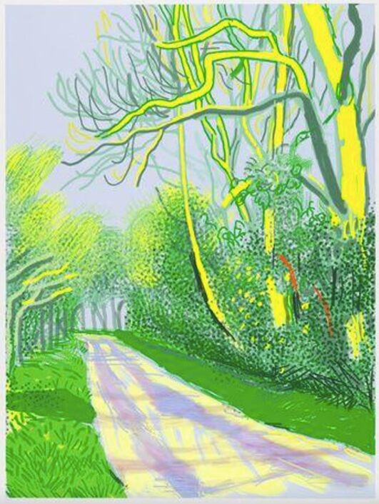 David Hockney, The Arrival Of Spring In Woldgate, East Yorkshire, April 12th, 2011 - No. 2, 2011