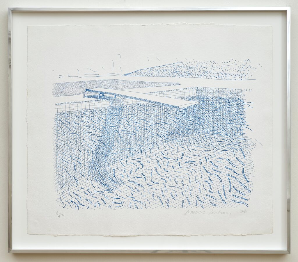 David Hockney, Lithographic Water Made of Lines, 1978-80