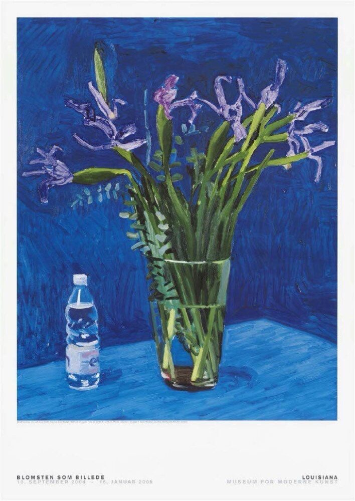 Iris With Evian Bottle, image 1