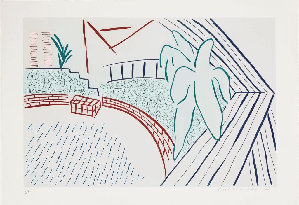 David Hockney, My Pool And Terrace, 1983
