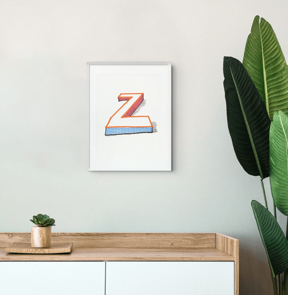 David Hockney, 'Z', From Hockney's Alphabet, 1991