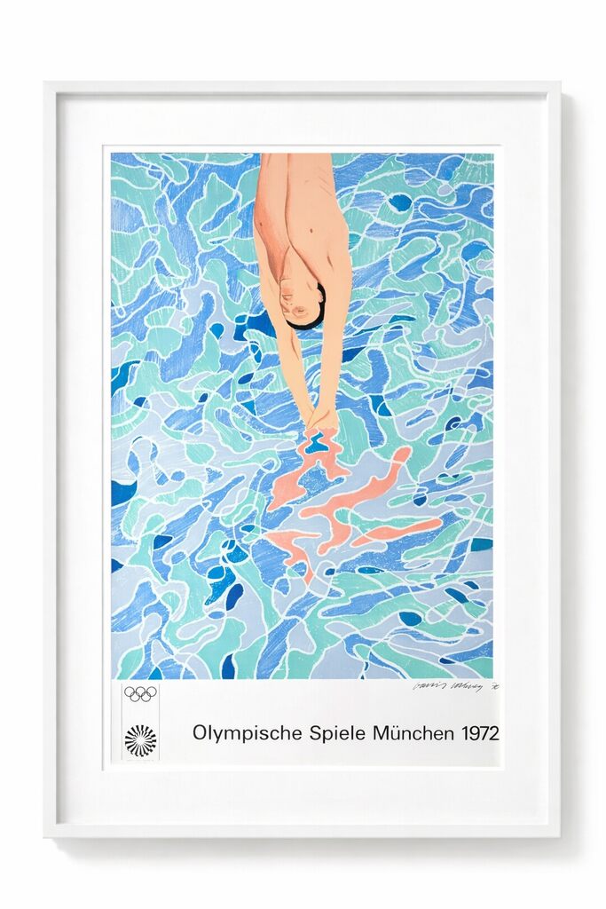 David Hockney, Original Munich Olympic Poster, 1972