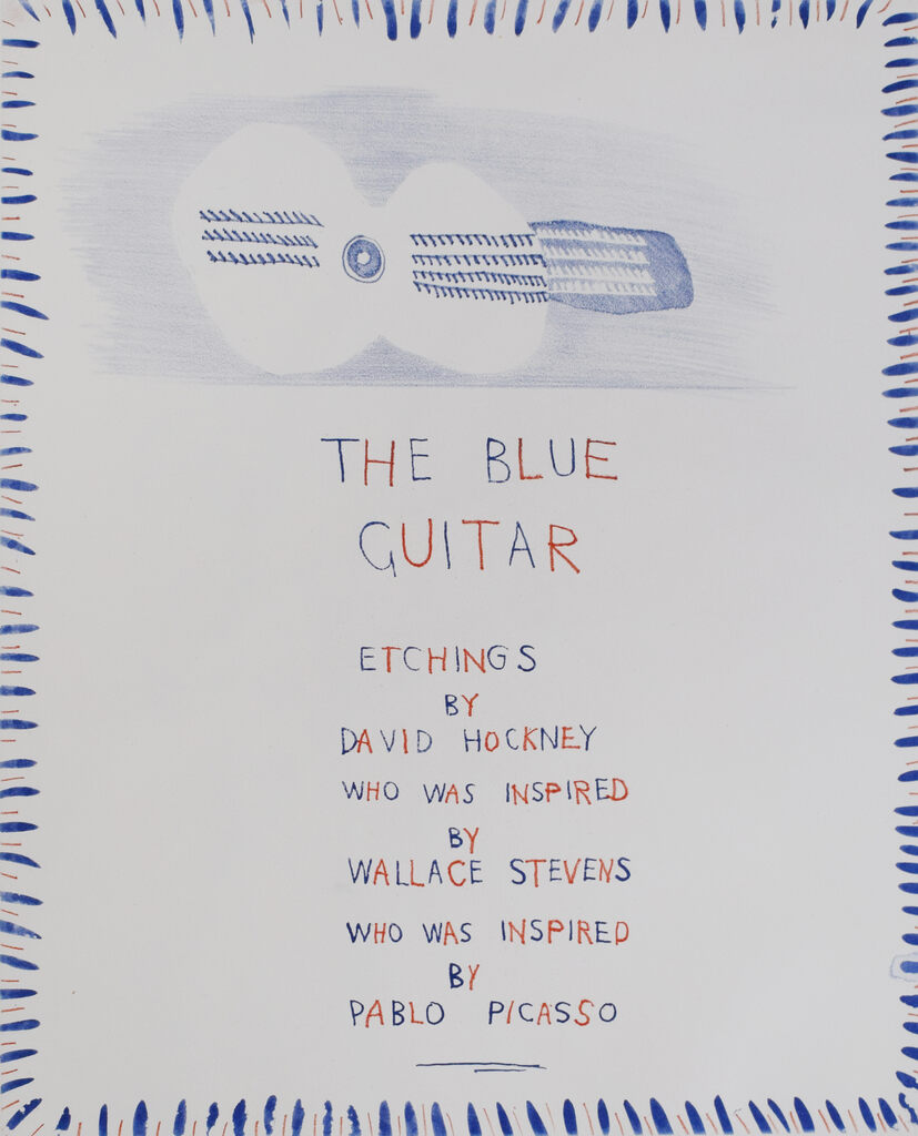 The Blue Guitar [Title], from: The Blue Guitar, image 1