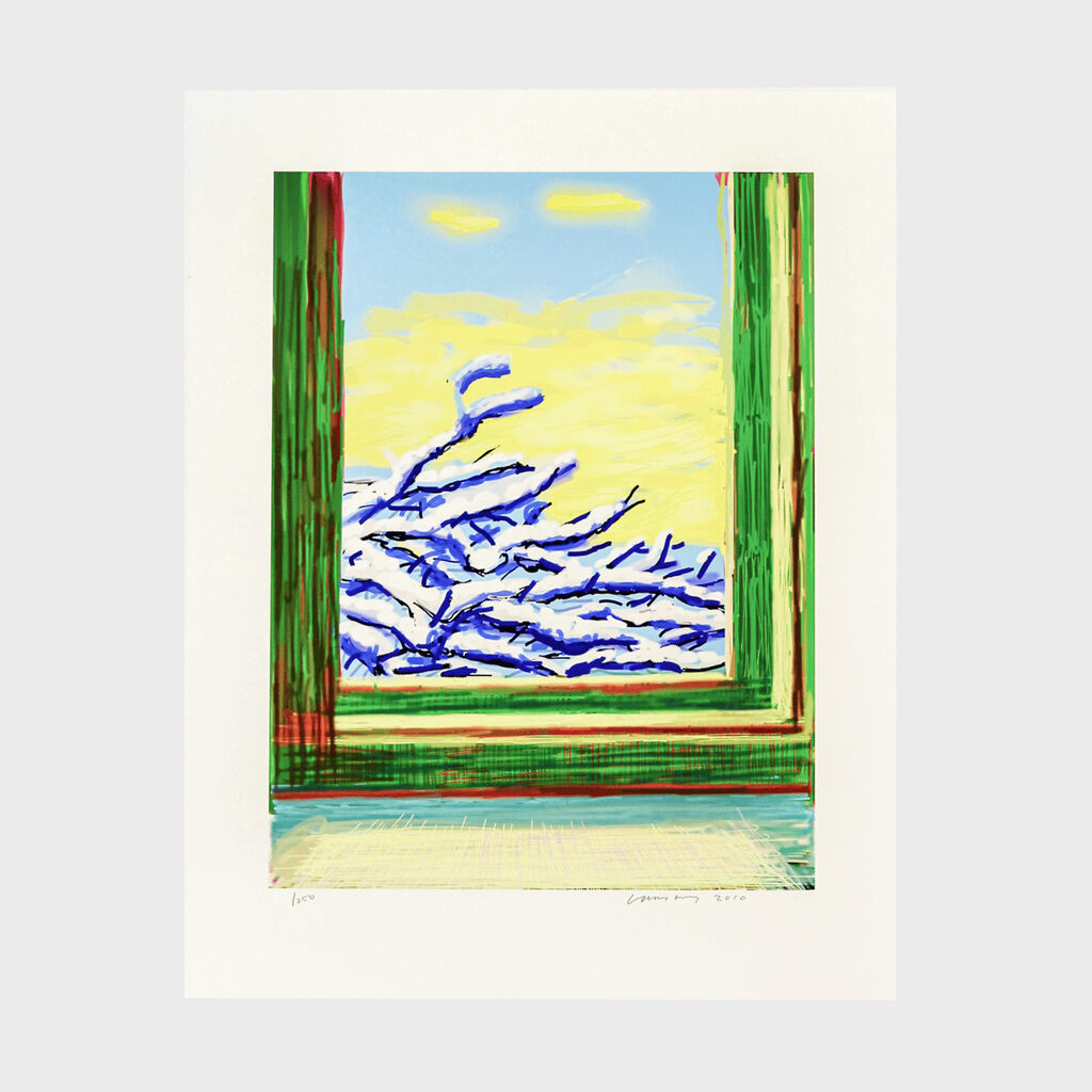 David Hockney, My Window. Art Edition (No. 501–750), iPad drawing ‘No. 610', 23rd December 2010, 2019