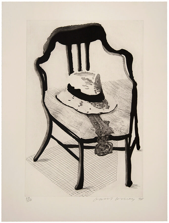 Panama Hat with a Bow Tie on a Chair, from The Geldzahler Portfolio, image 1
