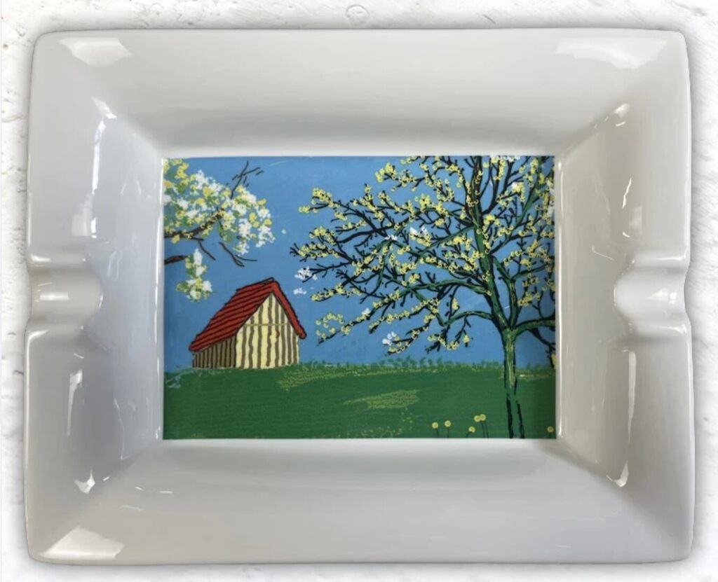 David Hockney, A Year in Normandie Ashtray by David Hockney (Numbered, Limited Edition of 170), 2022