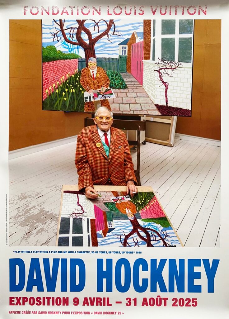 David Hockney, Play within a Play within a Play and Me with a Cigarette within a Play, 2025