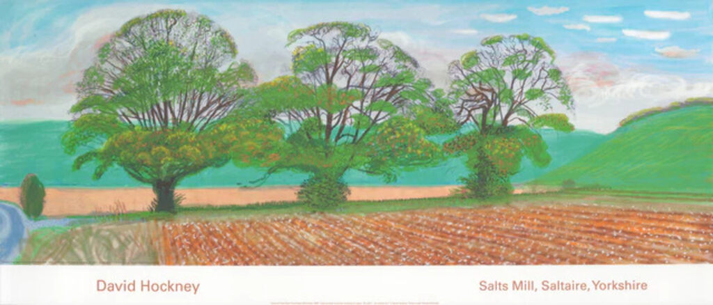 David Hockney, Autumn Trees Near Thixendale, 2008
