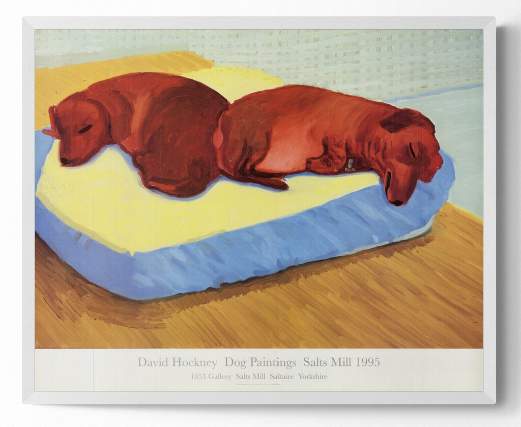 David Hockney, Dog Painting #38, 1995