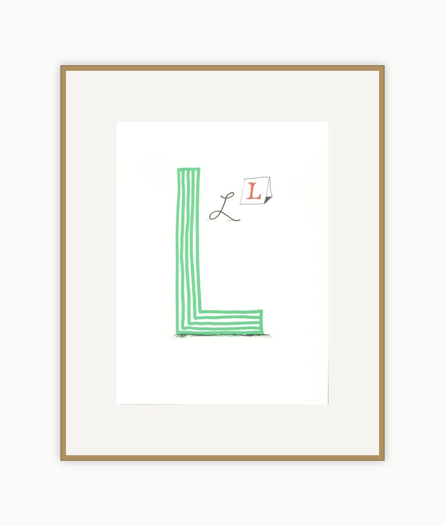 'L' from 'Hockney's Alphabet', image 1