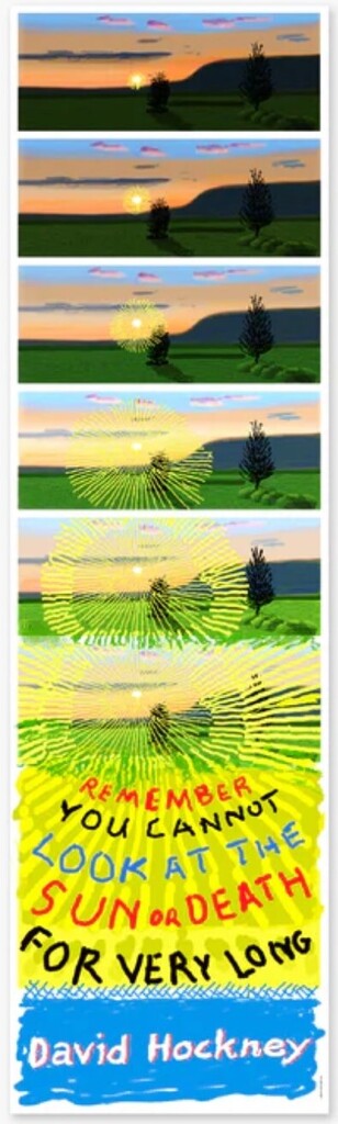 Remember that you cannot look at the sun or death for very long, immagine 1
