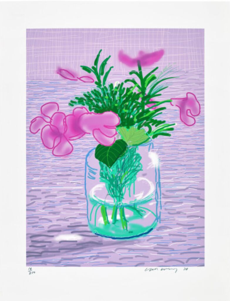 David Hockney, iPad drawing 'Untitled 329' From Taschen A Bigger Book, 2009/2016