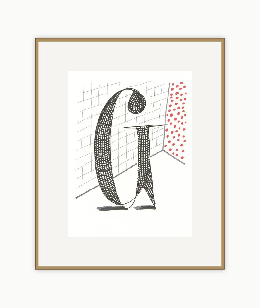 'G' from 'Hockney's Alphabet'