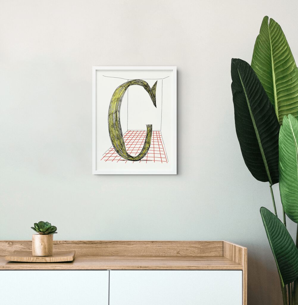 'C', From Hockneys Alphabet, image 1