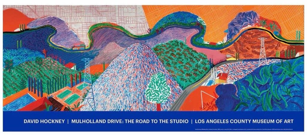 David Hockney, Mulholland Drive, 2024