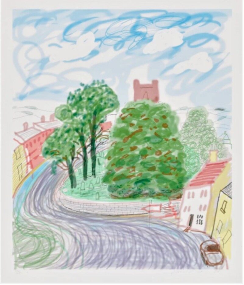 Kilham Road with Church, image 1