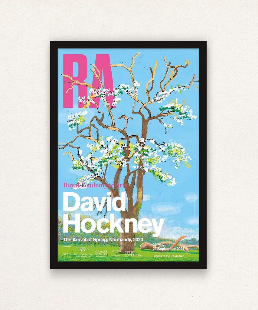 The Arrival of Spring, Normandy Royal Academy Exhibition Poster (Framed - Black, image 1