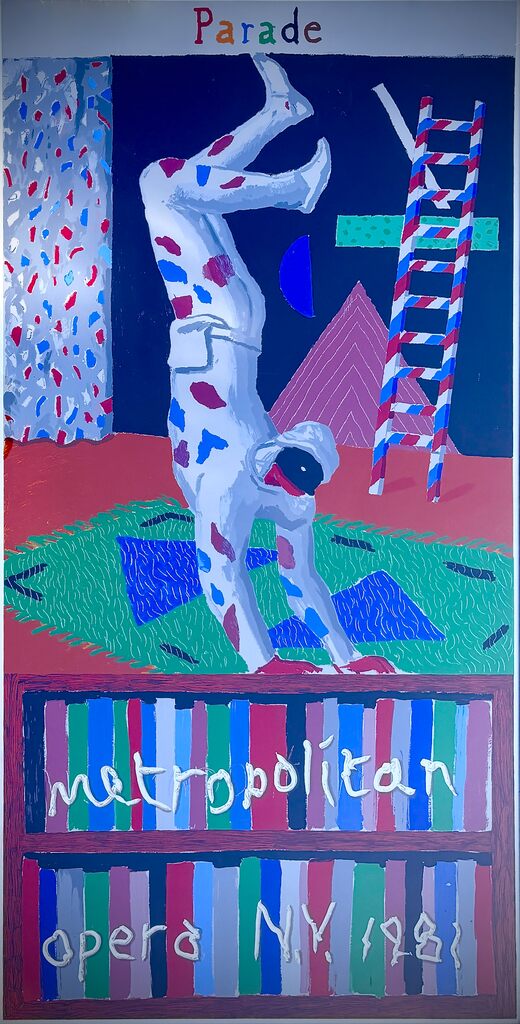 David Hockney, Parade (Metropolitan Opera Poster), 1981