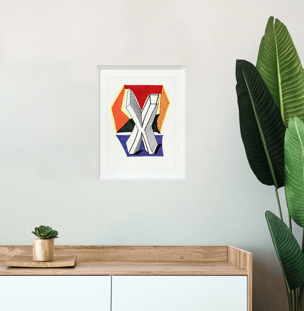 David Hockney, 'X', From Hockney's Alphabet, 1991