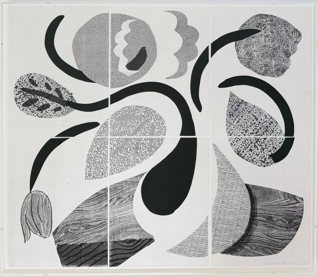 David Hockney, Dancing Flowers, May 1986, 1986