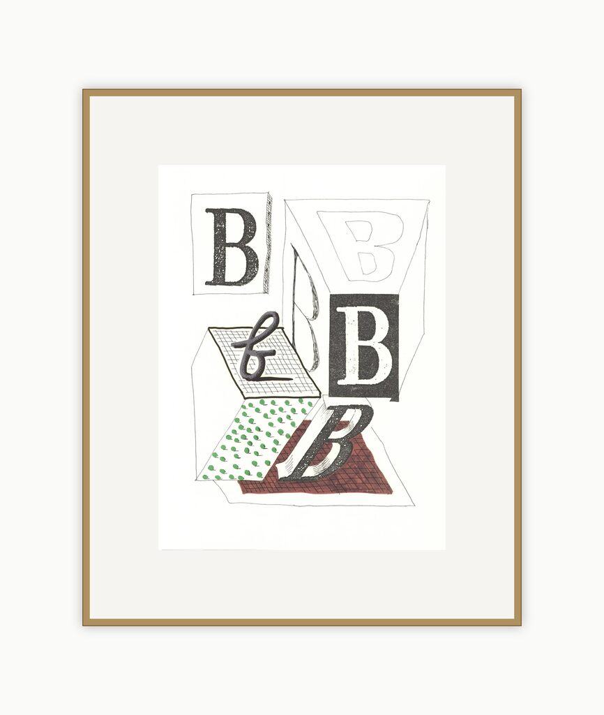 David Hockney, 'B' from 'Hockney's Alphabet', 1991