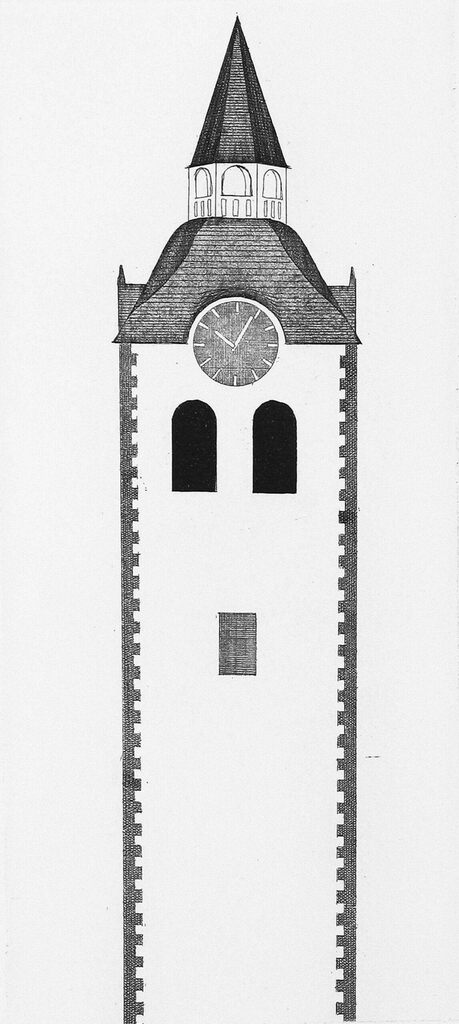 David Hockney, The Church Tower and the Clock, 1969