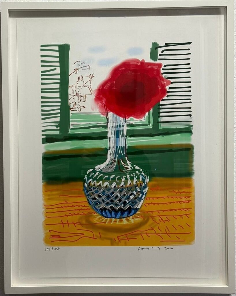 David Hockney, My Window 281 with signed book, 2010