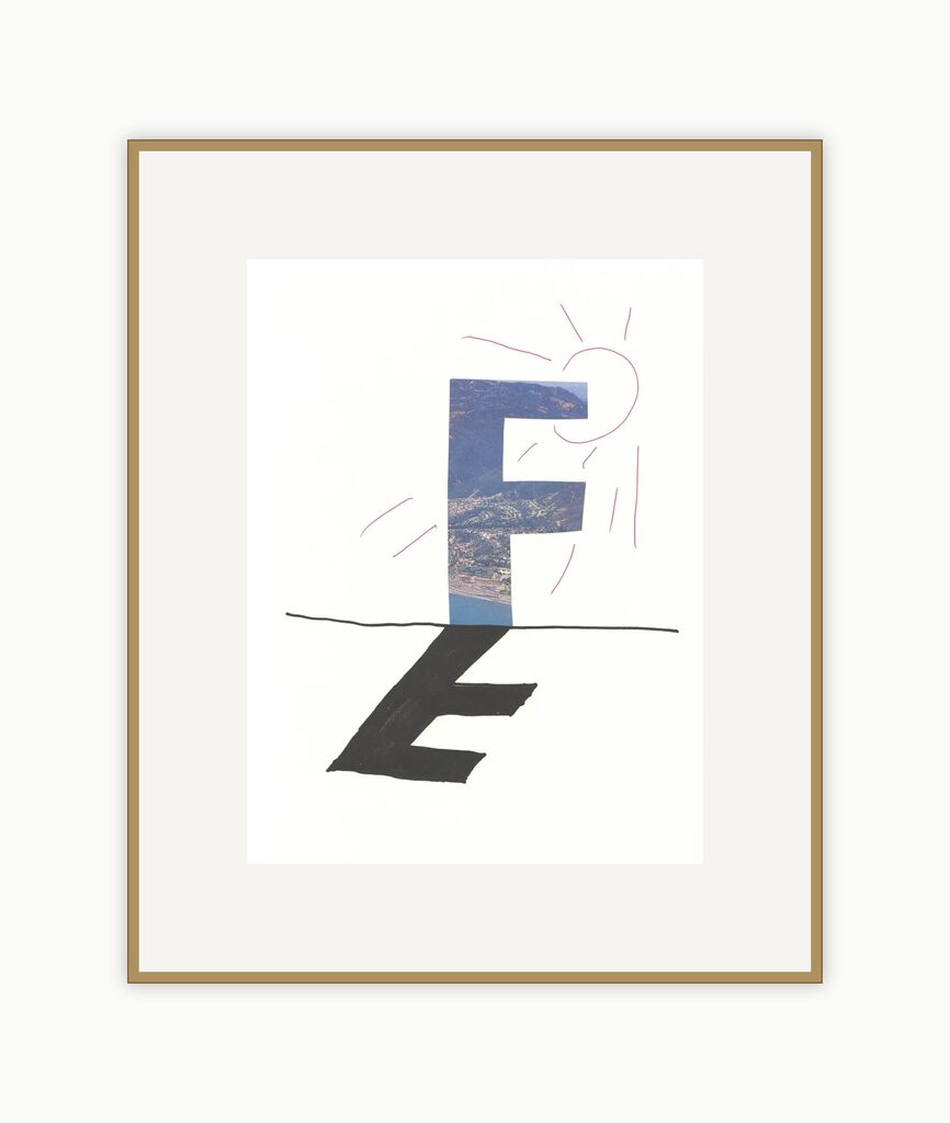 'F' from 'Hockney's Alphabet', image 1