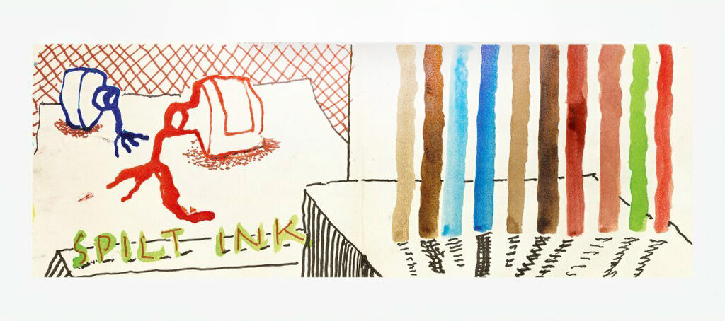 David Hockney, David Hockney. 220 for 2020. Art Edition No. 1–100 ‘Spilt Ink with Tests’, 2022