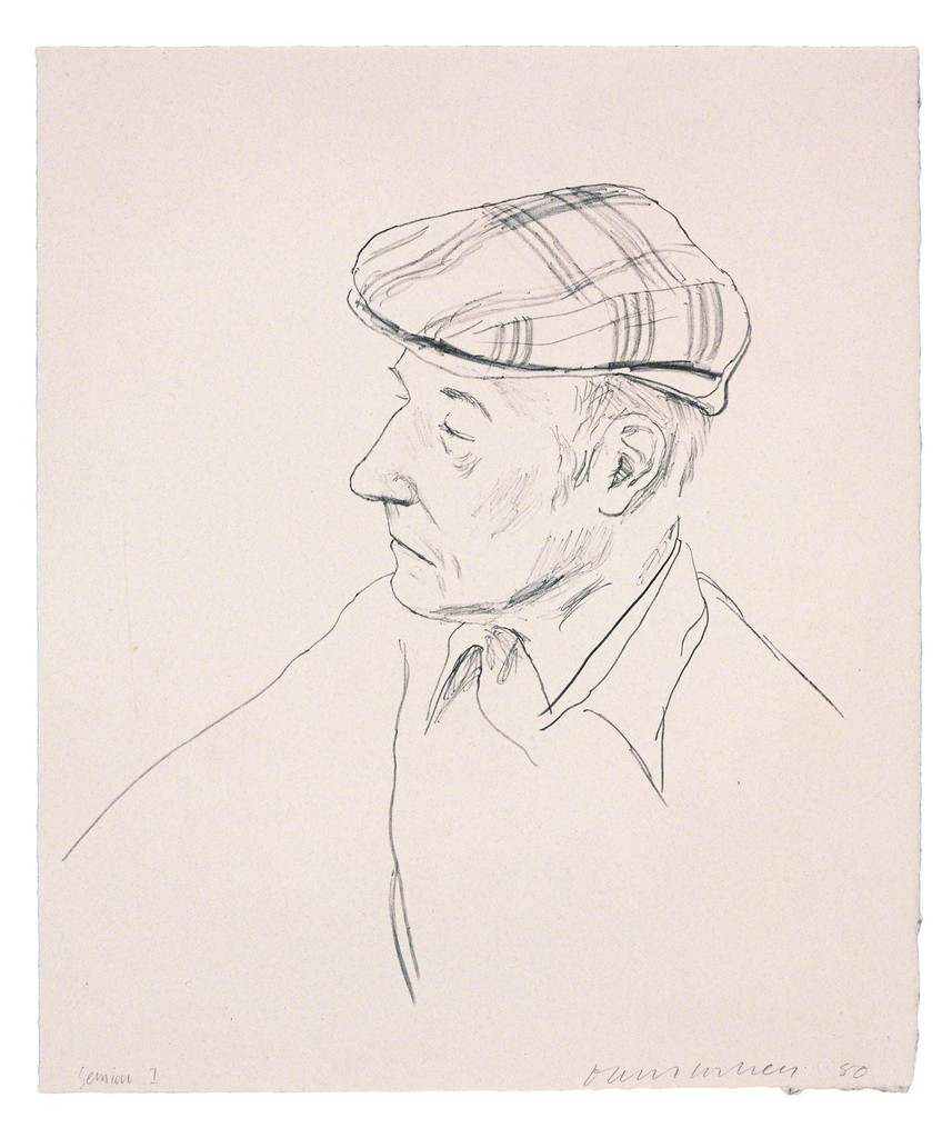 David Hockney, William Burroughs, 1981
