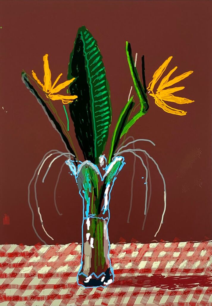 David Hockney, 26th March 2021, Exotic Flowers, 2021
