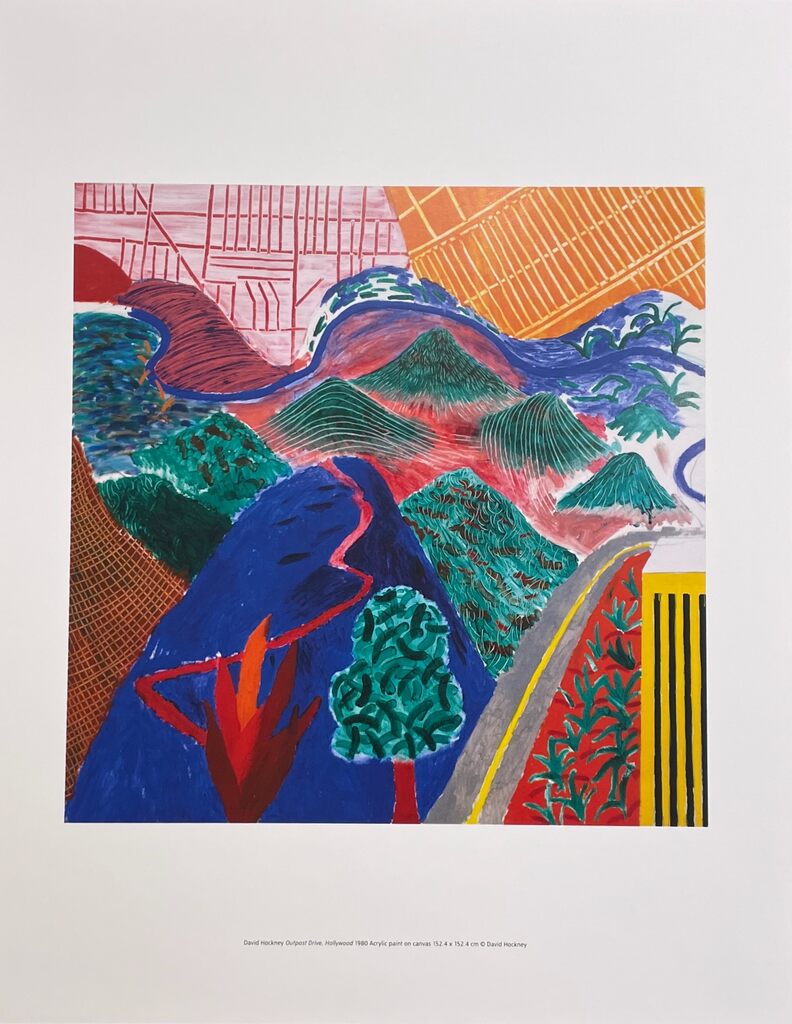 David Hockney, Outpost Drive, Hollywood, 2017