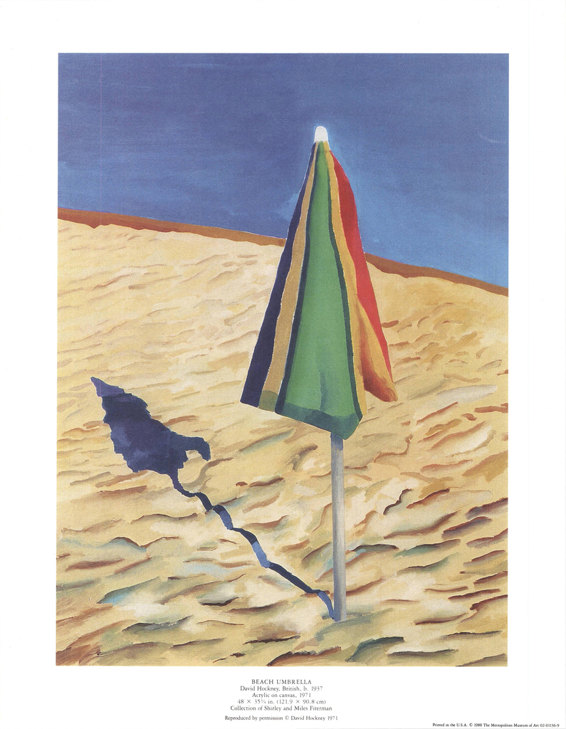 David Hockney, Beach Umbrella, 1988