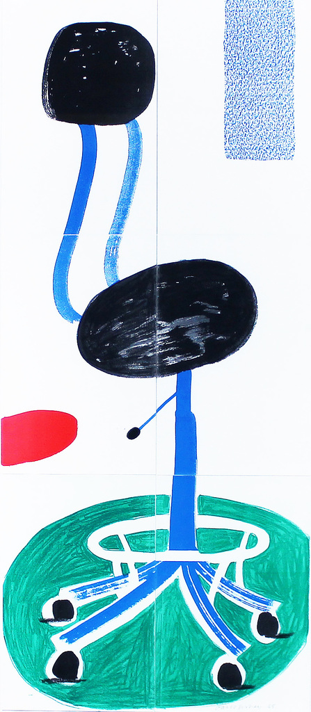 David Hockney, Office Chair, July 1988, 1988