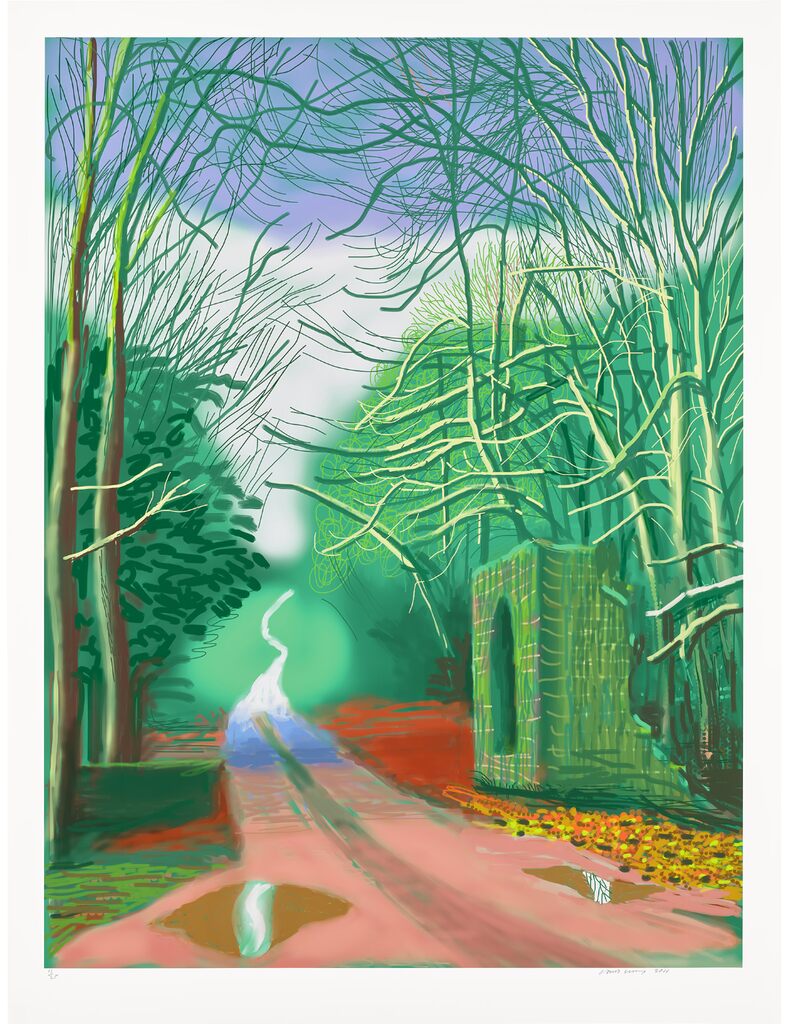 David Hockney, The Arrival of Spring in Woldgate, East Yorkshire in 2011, 2011