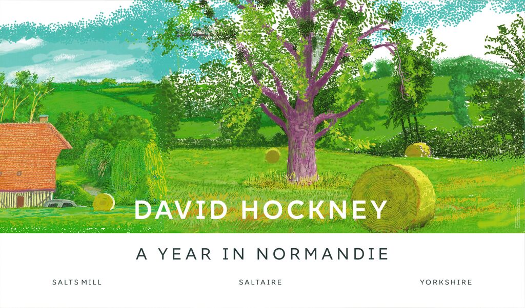 David Hockney, A Year in Normandie (Purple Tree), 2023, 2023