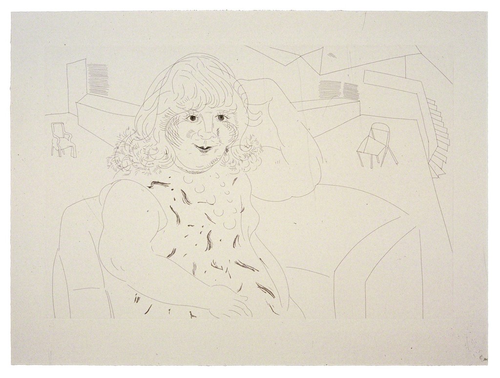 David Hockney, Ann in the Studio, 1984