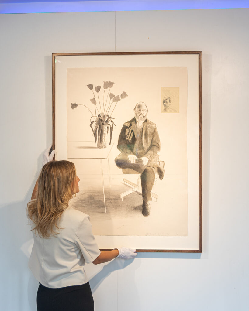 David Hockney, Henry with Tulips, from Friends, 1976
