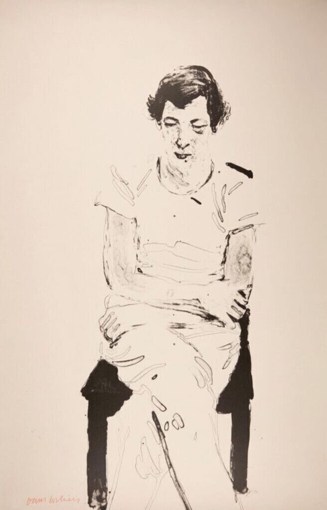 David Hockney, Gregory Thinking of Henry from Friends (large print), 1976