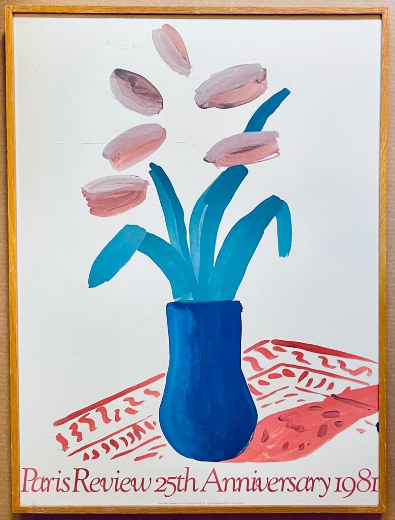 David Hockney - Paris Review 25th Anniversary Limited edition vintage poster, from the IBM Corporate Collection, image 1