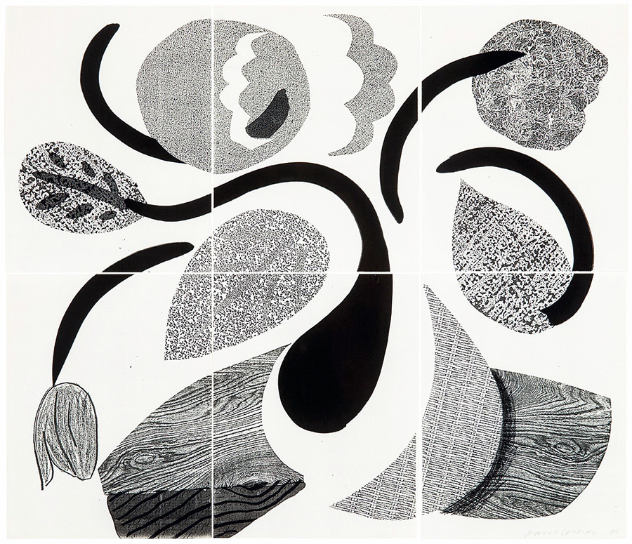 David Hockney, Dancing Flowers, May 1986, 1986