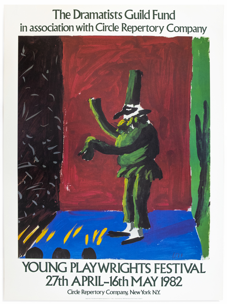 David Hockney, Young Playwrights Festival 1982 (Detail from Pulcinella with Applause 1980), 1982