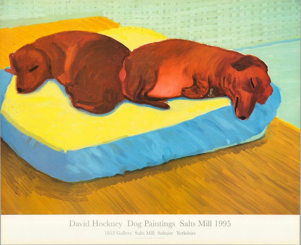 David Hockney, Dog painting #38, 1995