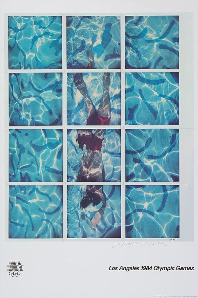 David Hockney, Hand Signed 1984 LA Olympic Games, 1984