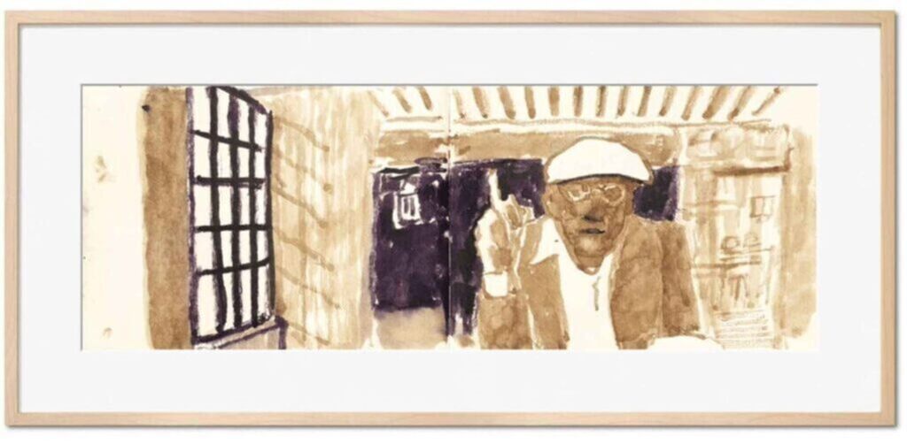 David Hockney, Self-Portrait in My Living Room, 2021