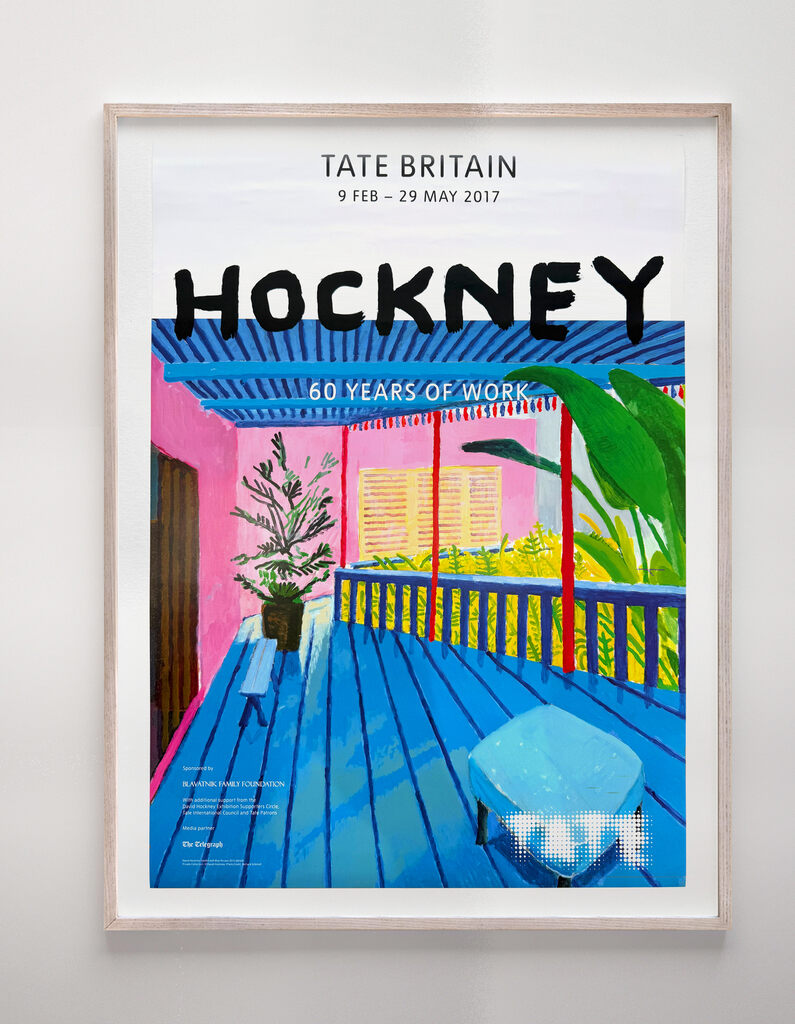 David Hockney, Garden with Blue Terrace, 2017